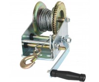 3000LBS Dual Gear Hand Winch Hand Crank Manual Boat ATV RV Trailer 33ft Cable